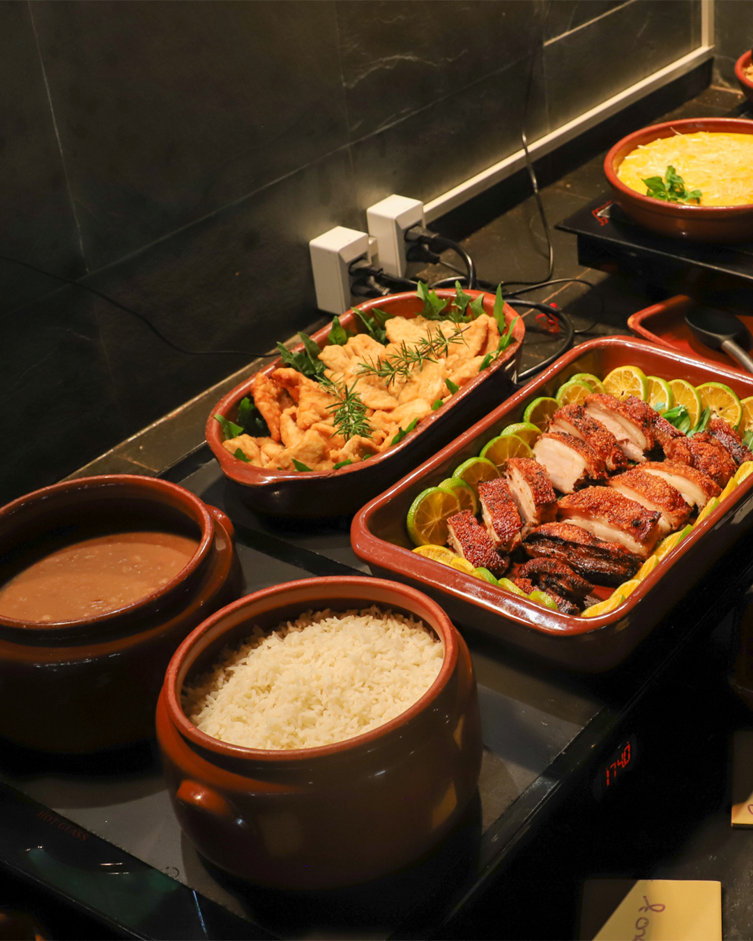 Comida de fazenda preparada com cuidado