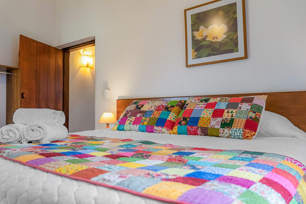 Cama de casal do Chalé 13