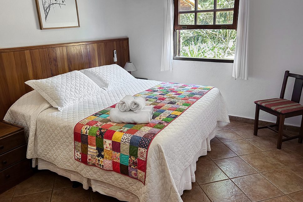 Quarto de casal do Chalé 22