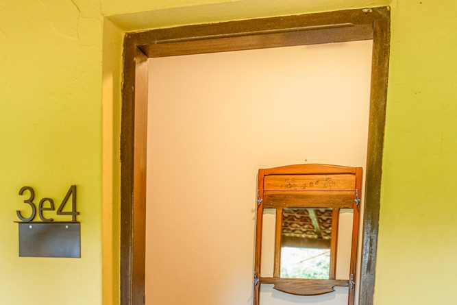 Hall de entrada compartilhado dos Chalés 3 e 4