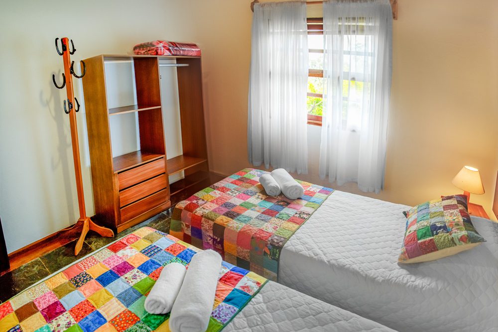 Quarto de solteiro do Chalé 9
